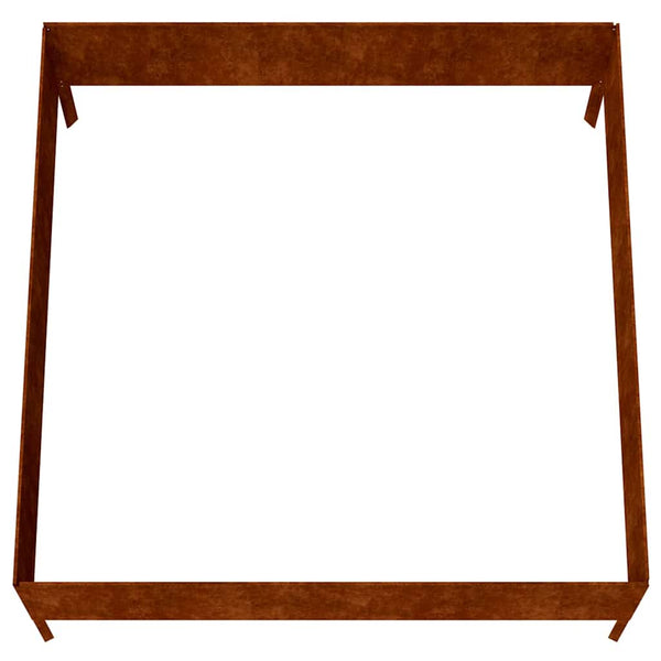 Hochbeet Cortenstahl 100x100x41 cm