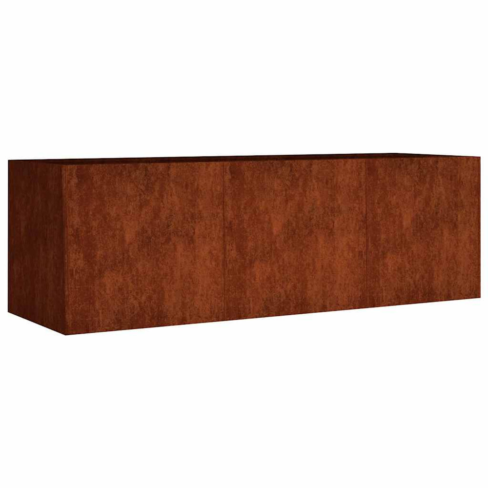 Cortenstahl Hochbeet 120x40x40 cm