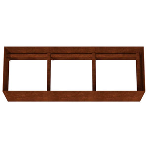 Cortenstahl Hochbeet 120x40x40 cm
