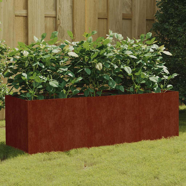 Cortenstahl Hochbeet 120x40x40 cm