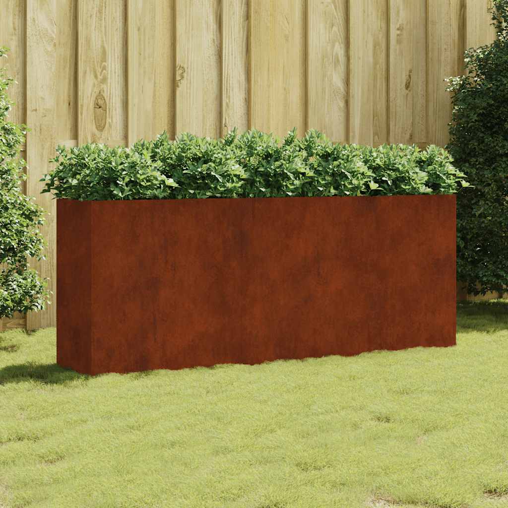 Cortenstahl Hochbeet 200x40x80 cm