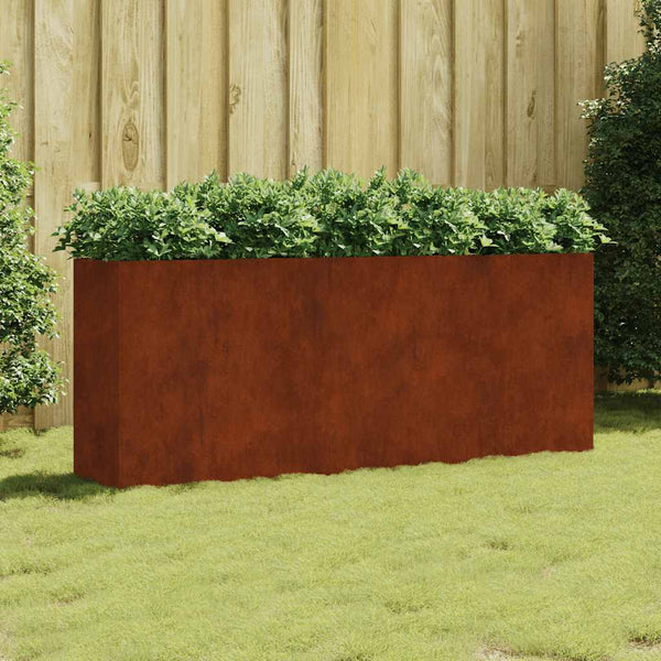 Cortenstahl Hochbeet 200x40x80 cm