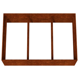Cortenstahl Hochbeet 120x80x40 cm
