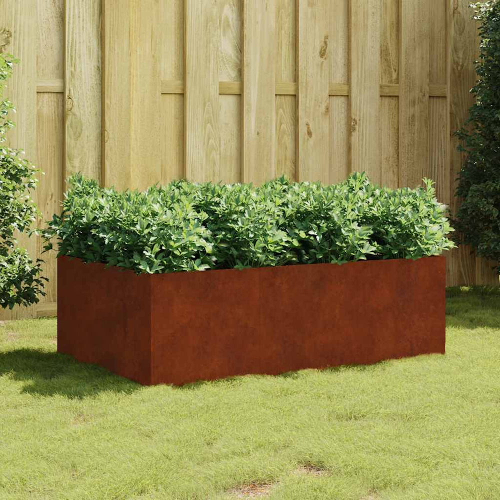 Cortenstahl Hochbeet 120x80x40 cm