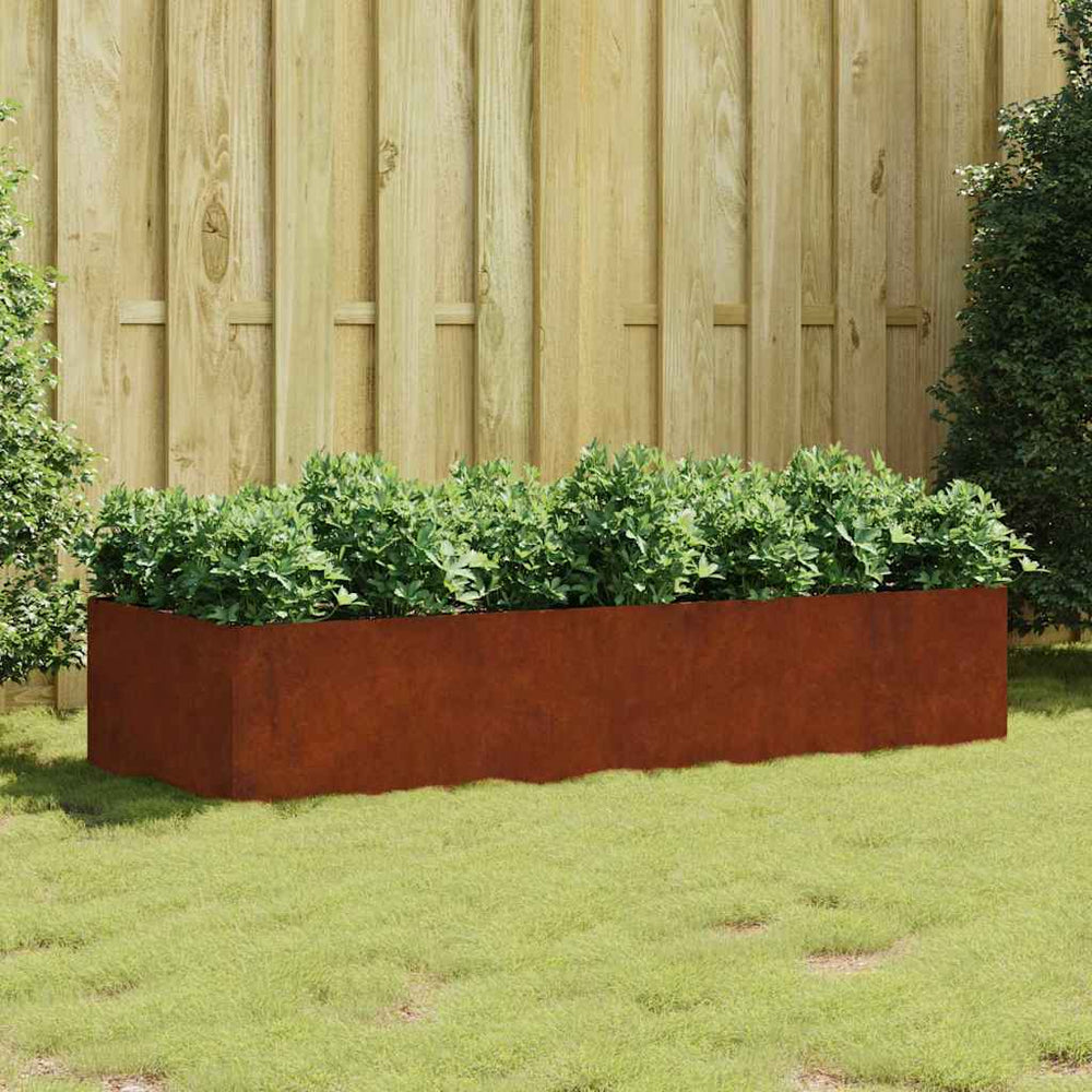 Cortenstahl Hochbeet 200x80x40 cm