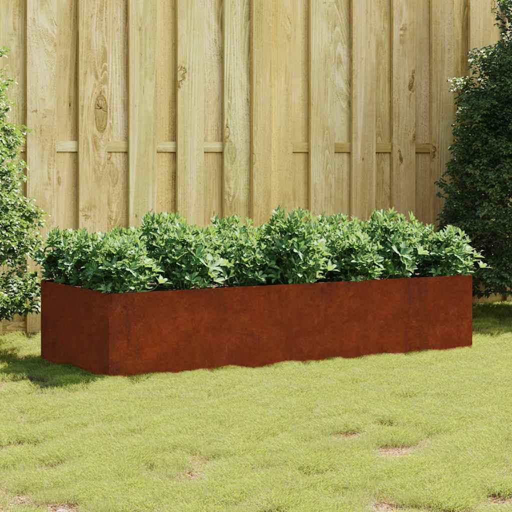 Cortenstahl Hochbeet 200x80x40 cm