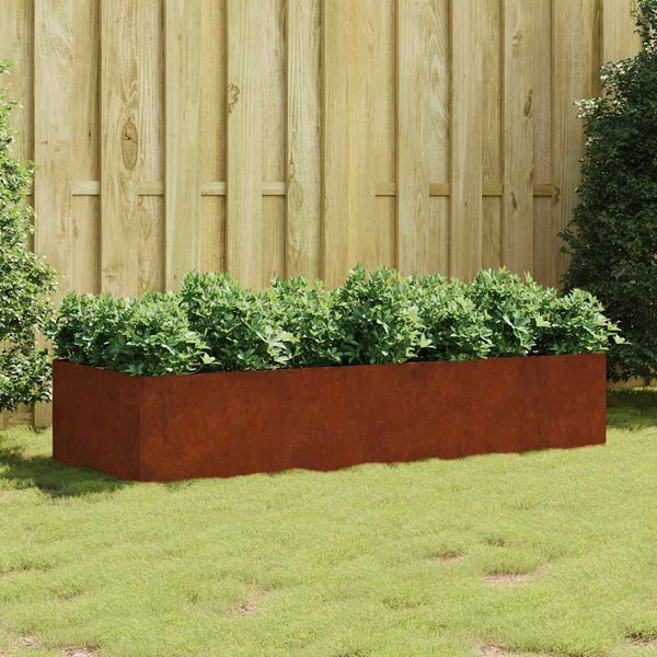 Cortenstahl Hochbeet 200x80x40 cm