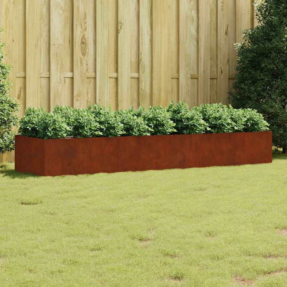 Cortenstahl Hochbeet 280x80x40 cm