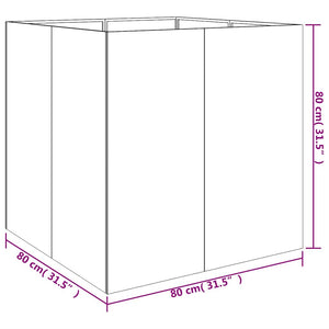 Cortenstahl Pflanzkübel 80x80x80 cm