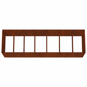 Cortenstahl Hochbeet 280x80x80 cm