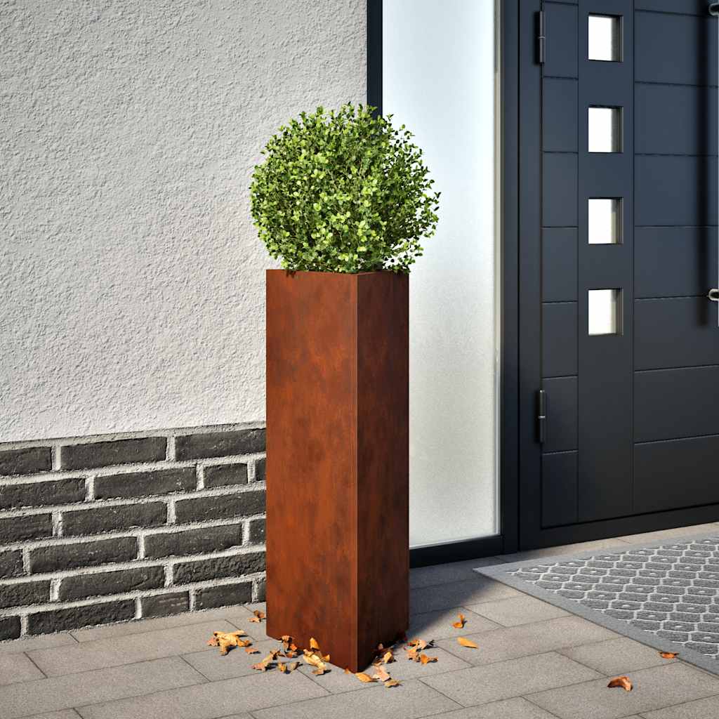 Cortenstahl Pflanzkübel 30x26x75 cm