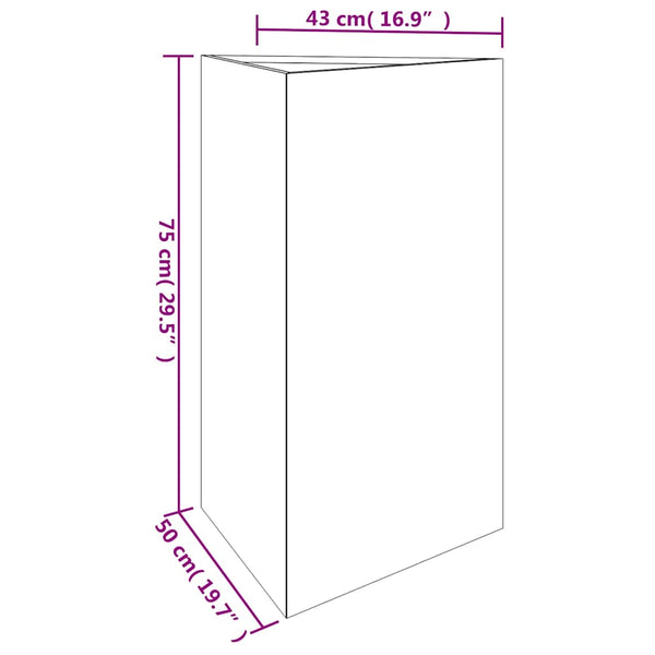 Cortenstahl Pflanzkübel 50x43x75 cm