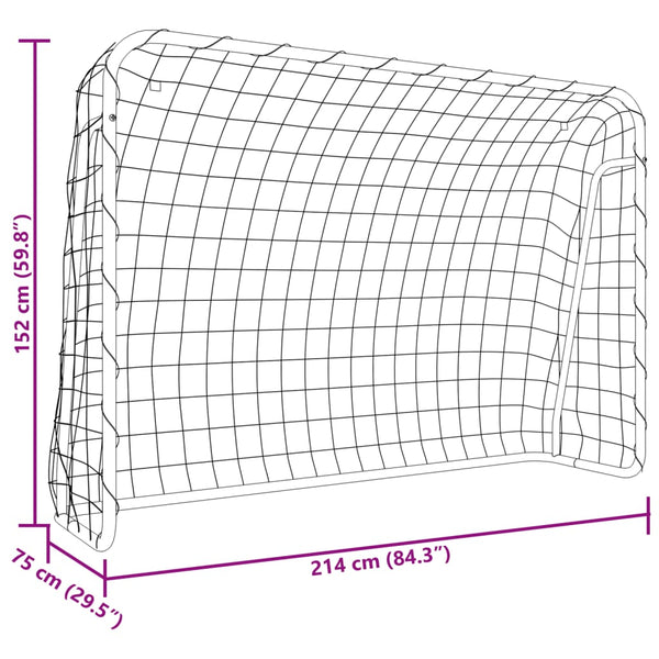 Fußballtor mit Netz 214x152cm