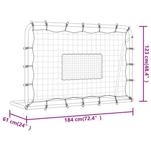 Fußball Rebounder 184x61x123 cm