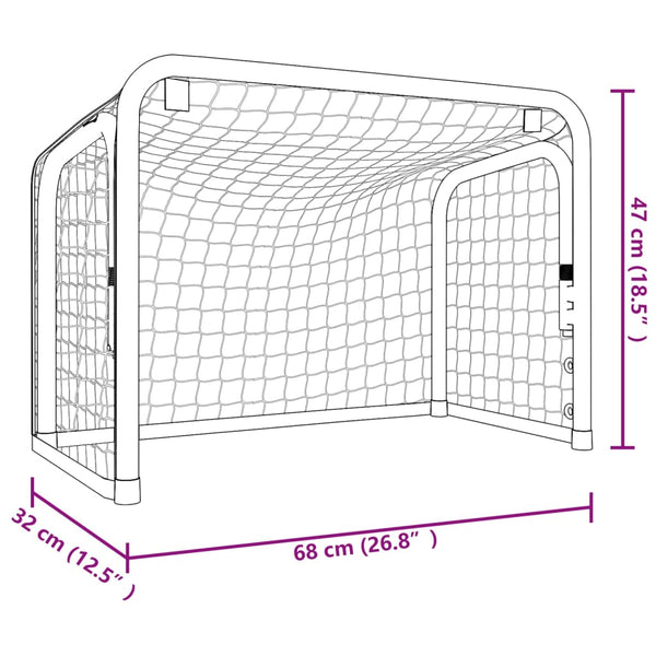 Hockey Tor mit Netz 68x32x47cm