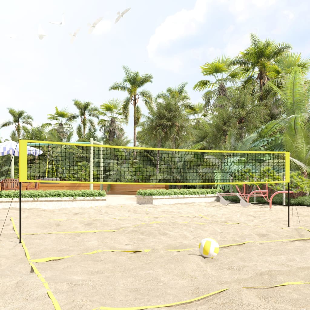Volleyballnetz 823x244cm Gelb und Schwarz