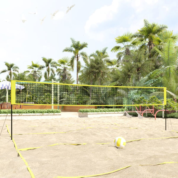 Volleyballnetz 823x244cm Gelb und Schwarz