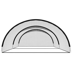 vidaXL Cage de frappe de baseball noir 600x400x250 cm polyester