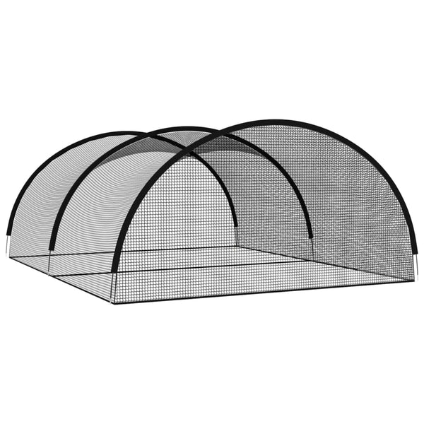 vidaXL Cage de frappe de baseball noir 600x400x250 cm polyester