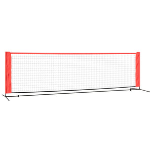 Tennisnetz 300x100 cm Schwarz/Rot