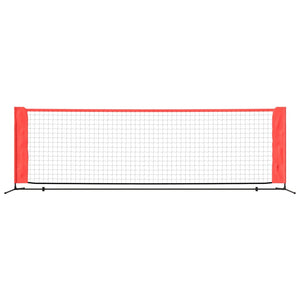 Tennisnetz 300x100 cm Schwarz/Rot