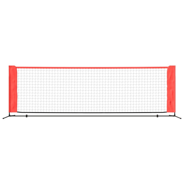 Tennisnetz 300x100 cm Schwarz/Rot