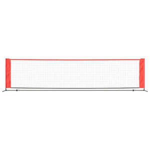 Tennisnetz 400x100 cm Schwarz/Rot