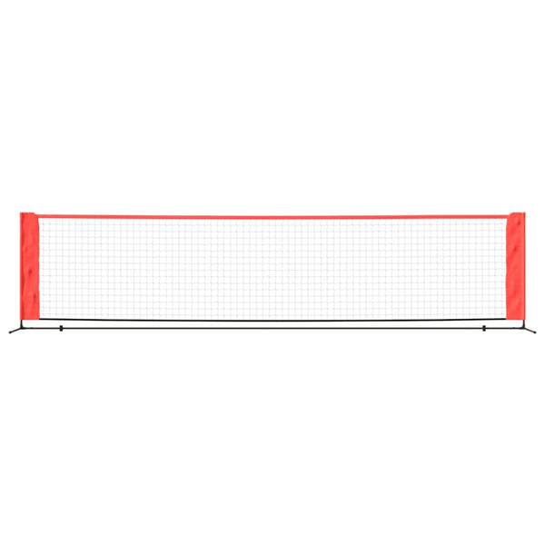 Tennisnetz 400x100 cm Schwarz/Rot