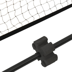 Tennisnetz 400x100 cm Schwarz/Rot