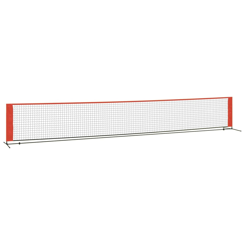 Tennisnetz 600cm Schwarz und Rot