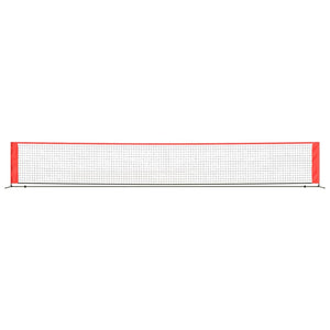 Tennisnetz 600cm Schwarz und Rot