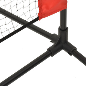 Tennisnetz 600cm Schwarz und Rot