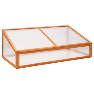 Orangefarbenes Gewächshaus aus Tannenholz, 110 cm