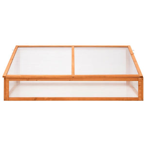 Orangefarbenes Gewächshaus aus Tannenholz, 110 cm
