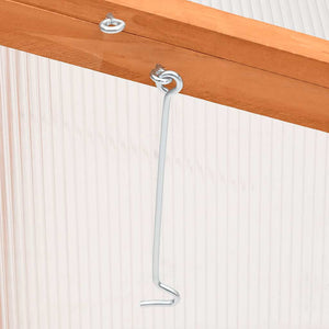 Orangefarbenes Gewächshaus aus Tannenholz, 110 cm