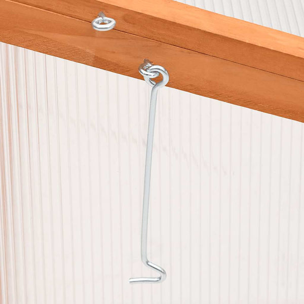 Orangefarbenes Gewächshaus aus Tannenholz, 110 cm