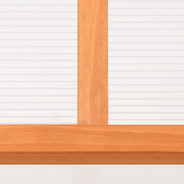 Orangefarbenes Gewächshaus aus Tannenholz, 110 cm