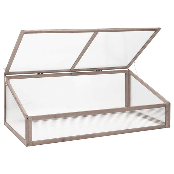 Graues Tannenholz Gewächshaus 110x56x39cm