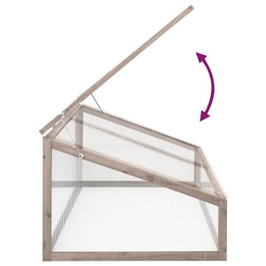 Graues Tannenholz Gewächshaus 110x56x39cm