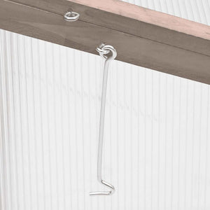Graues Tannenholz Gewächshaus 110x56x39cm