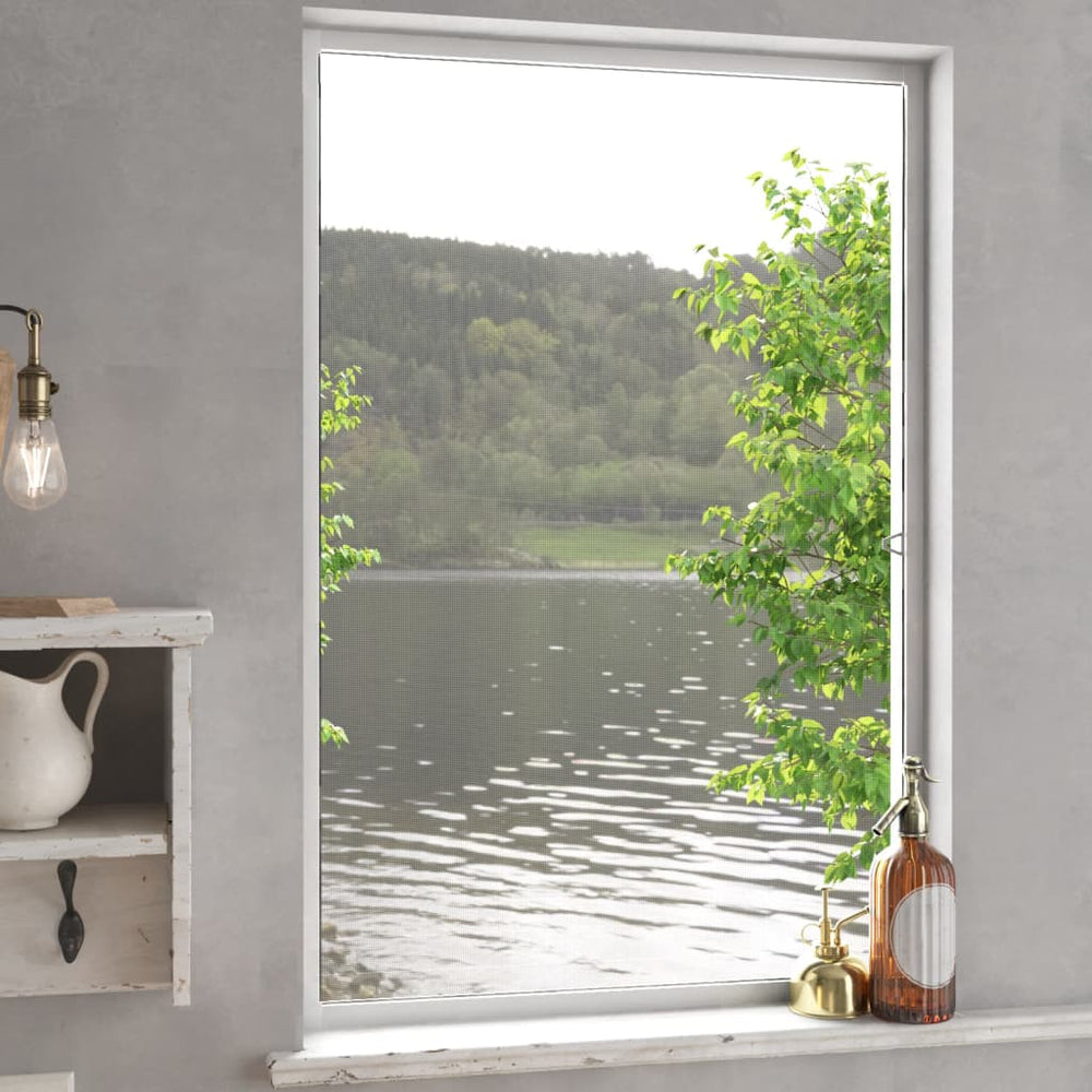 vidaXL Moustiquaire de fenêtre blanche 80x120 cm