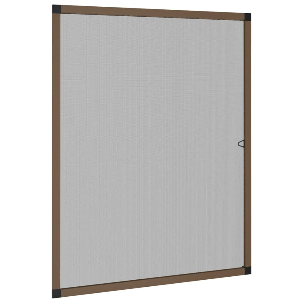 vidaXL Moustiquaire pour fenêtre marron 80x100 cm