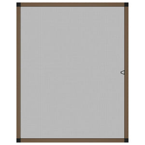 Insektenschutz für Fenster Braun 80x100 cm