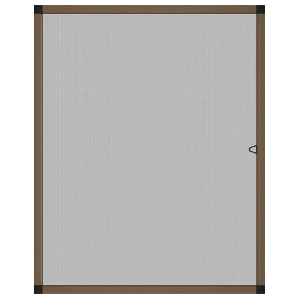 Insektenschutz für Fenster Braun 80x100 cm