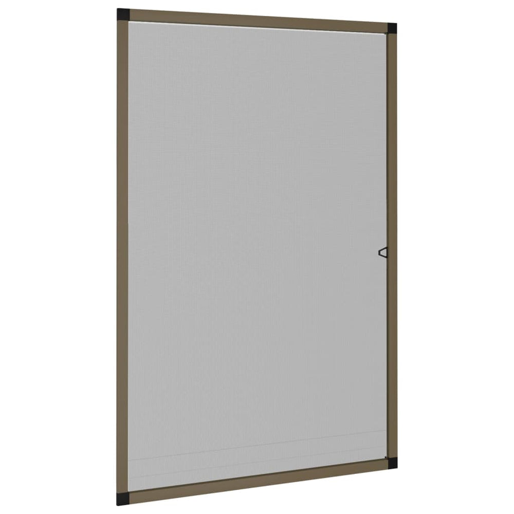 vidaXL Moustiquaire pour fenêtre Marron 80x120 cm