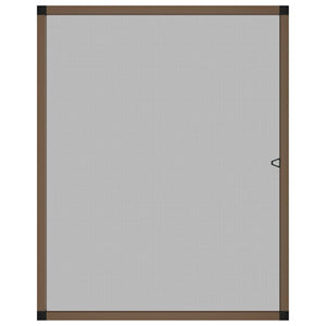 Insektenschutz für Fenster Braun 100x120 cm