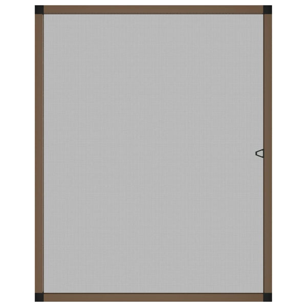 Insektenschutz für Fenster Braun 100x120 cm