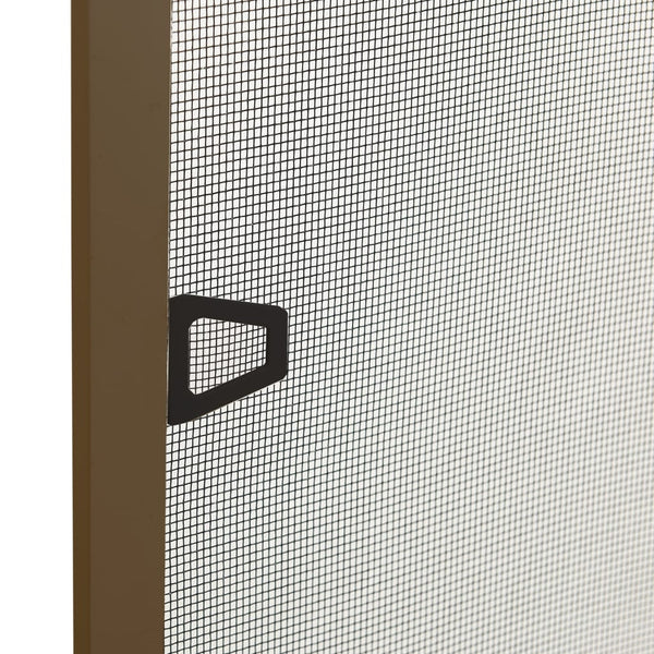 Insektenschutz für Fenster Braun 100x120 cm