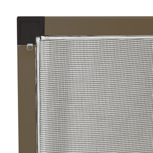 Insektenschutz für Fenster Braun 100x120 cm