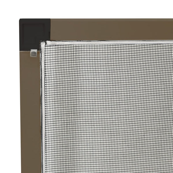 Insektenschutz für Fenster Braun 100x120 cm
